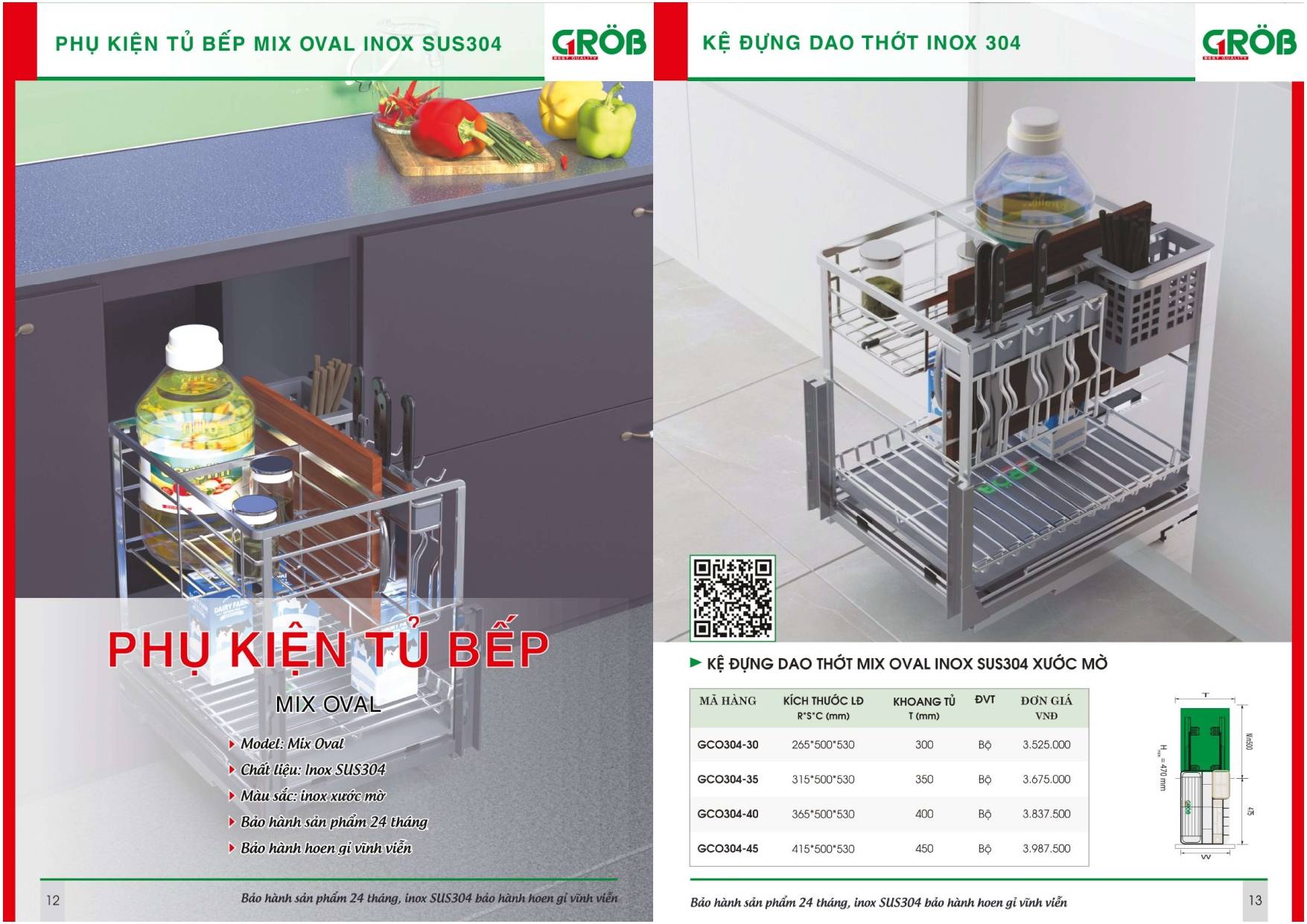 Thiết bị nhà bếp GROB Catalogue và Bảng giá mới nhất /Page 6